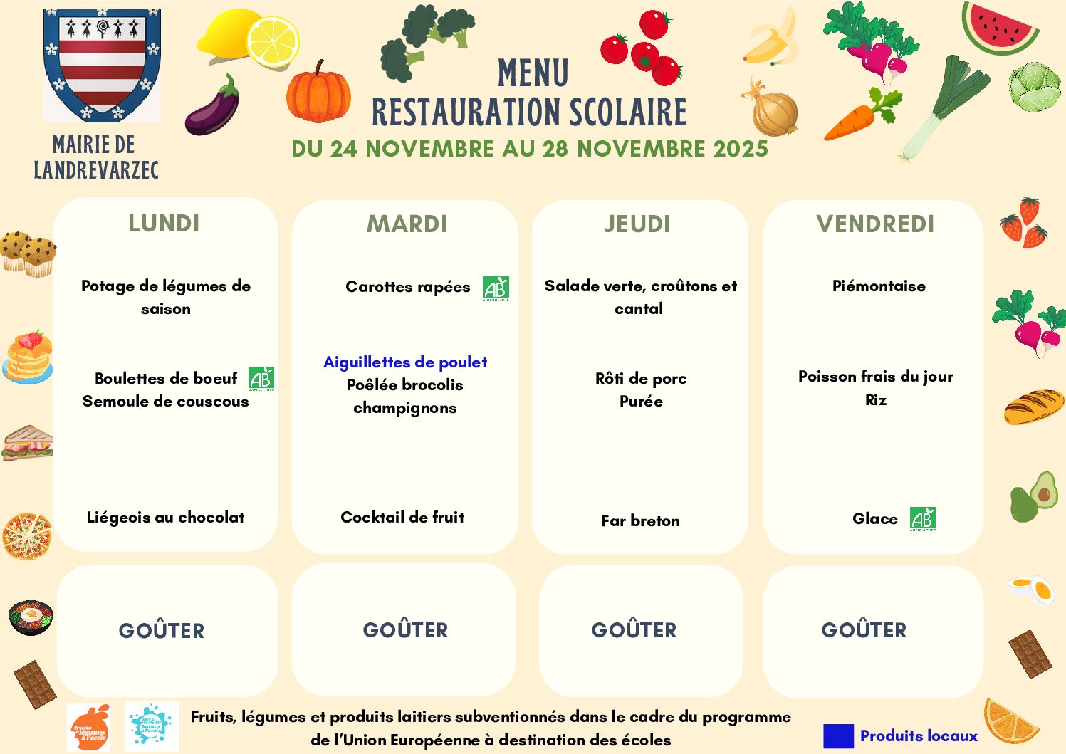 Menus 24 au 28 novembre 2025 pdf - Menus 24 au 28 novembre 2025 - Kergrist-Moëlou