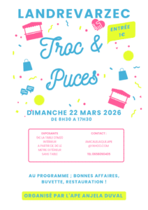 Copie de Affiche evenement marche aux puces colore 20260116 181930 0000 - Bureau municipal - Kergrist-Moëlou